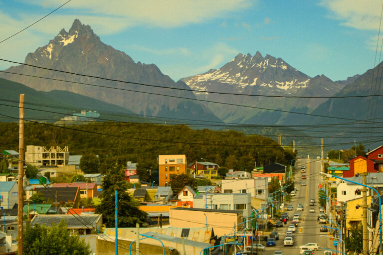 Ushuaia is full of murals and the friendliest street dogs.